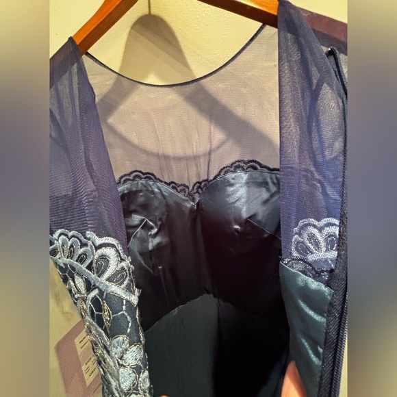 JS Collections Maxi Dress party cocktail elegant lace sheer mother of the bride - Picture 10 of 16